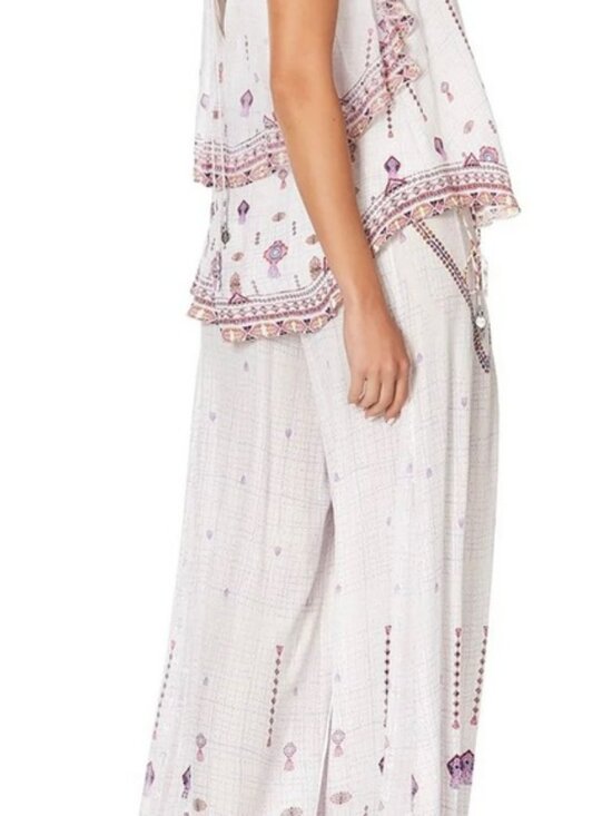 Camilla flares with lace up side, size XL, silk - Picture 5 of 8